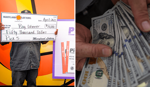 Este es el truco de un hombre para ganar la lotería más de una vez. Foto: composición LR/Lotería de Maryland