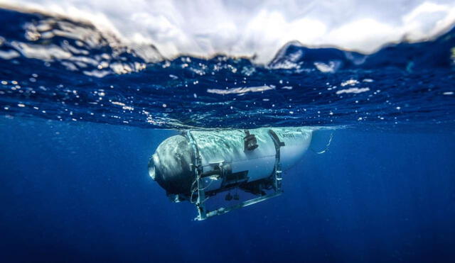 Ingreso del 'Titán' al mar del Atlántico. Foto: Ocean Gate Expeditions