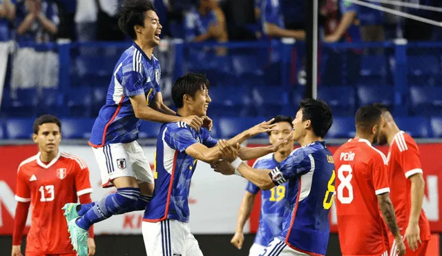 La selección de Japón no tuvo problemas en superar a Perú en el amistoso. Foto: EFE