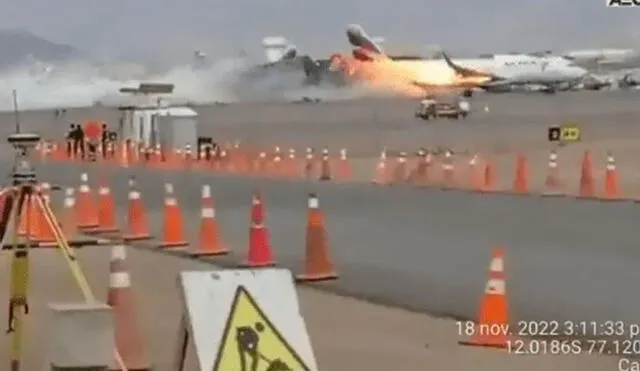 Córpac responsabiliza a Lima Airport Partners por ejecución de maniobra bomberil en la pista de aterrizaje. Foto: difusión