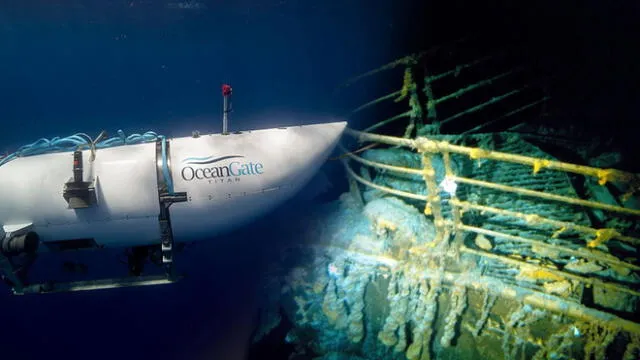 El submarino de la empresa OceanGate se perdió tras una expedición para cáncer los restos del Titanic. Foto: composición LR/@JornalOGlobo/Nación - Video: RTVE/YouTube