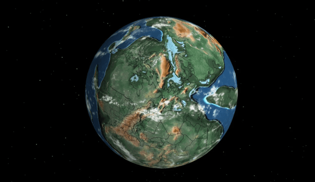 A lo largo del tiempo, la Tierra ha estado formado por varios supercontinente. El próximo será Amasia. Foto: Dinosaur Database/referencial