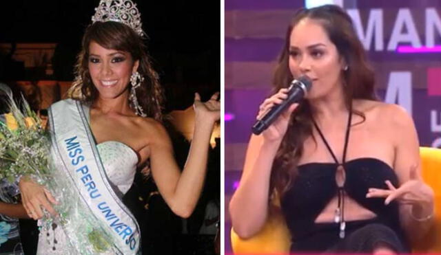 Karen Schawrz contó cómo fue su paso por el Miss Perú.  Foto: difusión/captura/América TV