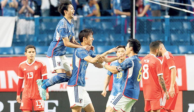 Celebran. Los japoneses fueron superiores y lo reflejaron gracias a Mitoma, Ito y Maeda. Foto: difusión