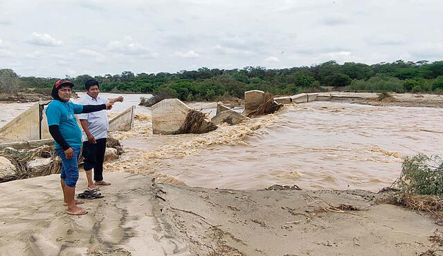 Río. Lluvias podrían hacer que se pierdan huacas regionales. Foto: Emmanuel Moreno/La República