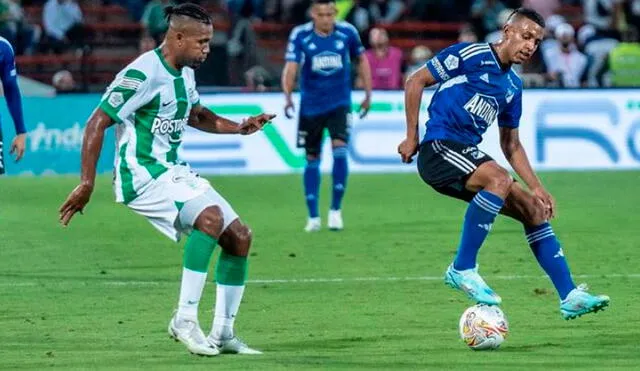 Atlético Nacional enfrentará a Millonarios por el partido de ida de la LigaBet Play. Foto: Twitter