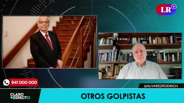 Augusto Álvarez Rodrich arremete contra Betssy Chávez. Foto/Video: LR+