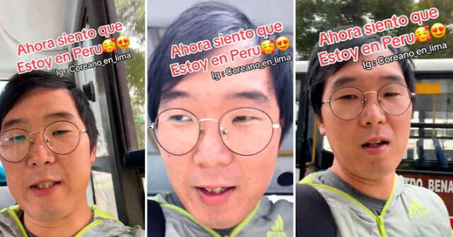 Coreano causa sensación en TikTok al decir frase peruana. Foto: composición LR/ TikTok/ @coreanoppa