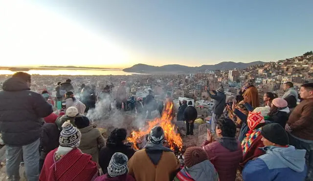 Los puneños celebraron la festividad que representa el fin e inicio de un nuevo ciclo agrícola. Créditos: Liubomir Fernández / URPI-LR