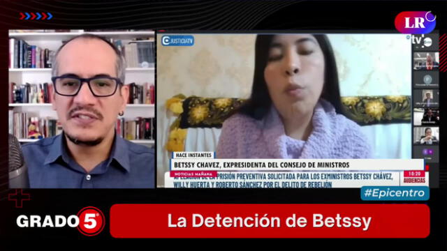 David Gómez Fernandini habla de la situación de Betssy Chávez. Foto/Video: Grado 5 - LR+