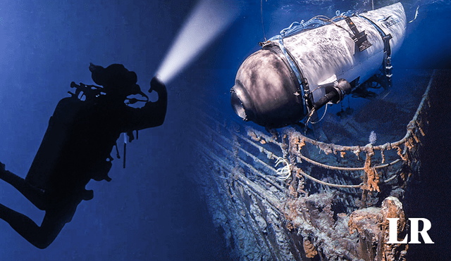 Los buzos no pueden participar en los operativos de rescate del submarino Titán, perdido cuando se dirigía al Titanic. Foto: composición de Fabrizio Oviedo / La República / AFP