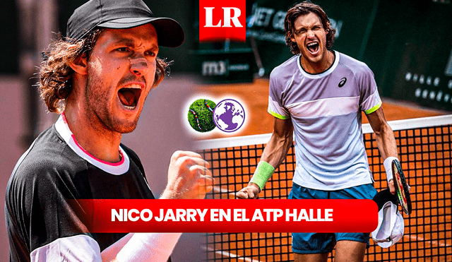 Anota en tu calendario cuándo Nicolás Jarry volverá  a tener acción en el ATP Halle. Foto: composición LR/Nicolás Jarry/ATP Halle