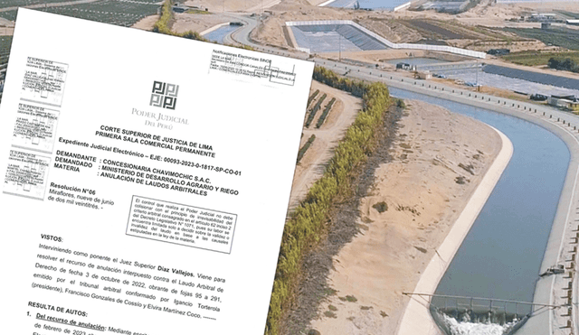Chavimochic III. Tras el fallo en contra de Odebrecht, el proyecto de irrigación se adjudicará G2G. Foto: difusión