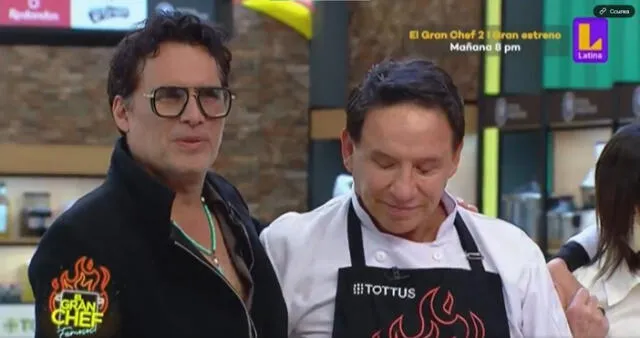 Patricio Suárez Vértiz y Ricardo Rondón vivieron momentos divertidos en el set del reality. Foto: captura Latina