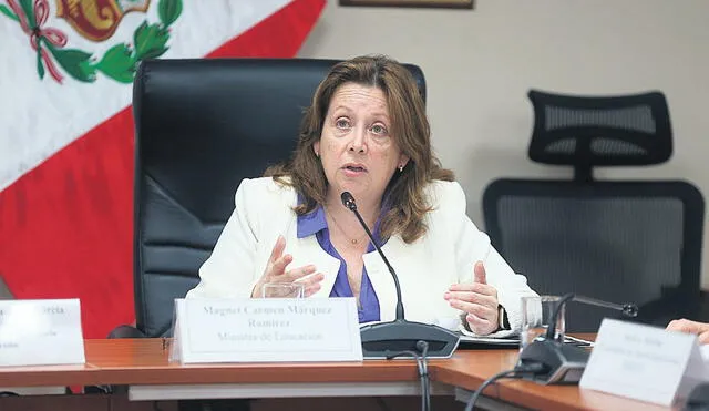 Un paso atrás. Ministra Márquez está siguiendo los pasos de su antecesor, Oscar Becerra. Foto: difusión