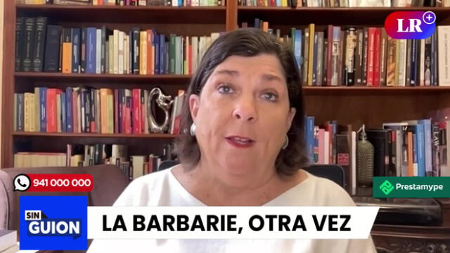 Rosa María Palacios cuestiona la inhabilitación a Zoraida Ávalos. Foto/Video: LR+