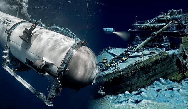 Este submarino tenía como objetivo recorrer los restos del mítico transatlántico. Foto: composición LR/captura de La Razón/OceanGate Expeditions