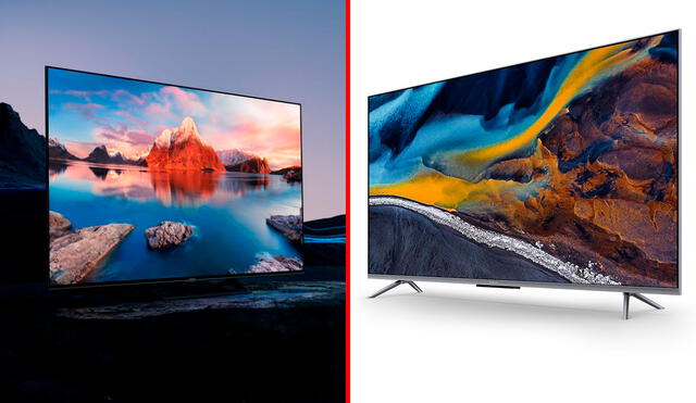 Al lado izquierdo, se puede apreciar la TV A Pro y al derecho el nuevo TV Q2. Foto: Composición LR / Xiaomi
