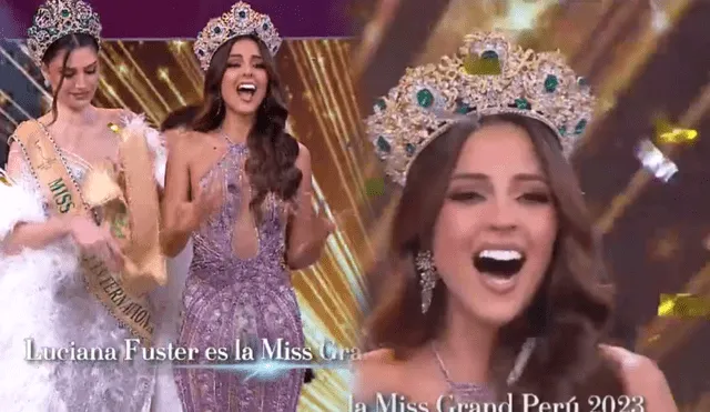 Luciana Fuster gana el Miss Grand Perú. Foto: composición LR/captura de América TV
