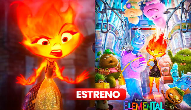 "Elementos" llega a las salas de cine en Perú. Foto: composición LR/Disney