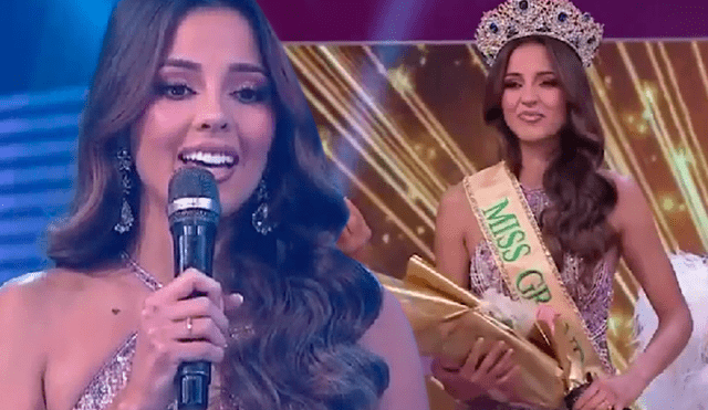 Luciana Fuster tuvo una deslumbrante participación en el Miss Grand Perú 2023. Foto: composición LR/captura de América TV