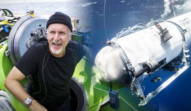 James Cameron lamentó las muertes de los pasajeros del submarino Titán. Foto: composición LR/Cordon Press/OceanGate