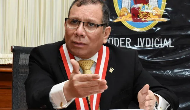 Javier Arévalo es el presidente del Poder Judicial. Foto: Poder Judicial
