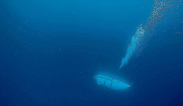 Nave implosionó a 500 metros de distancia de la zona donde se hundió el Titanic. Foto: AFP