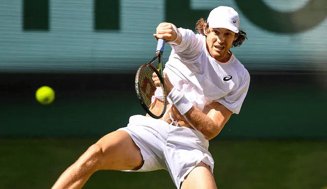 Nicolás Jarry fue eliminado en el ATP Halle 2023. Foto: AFP