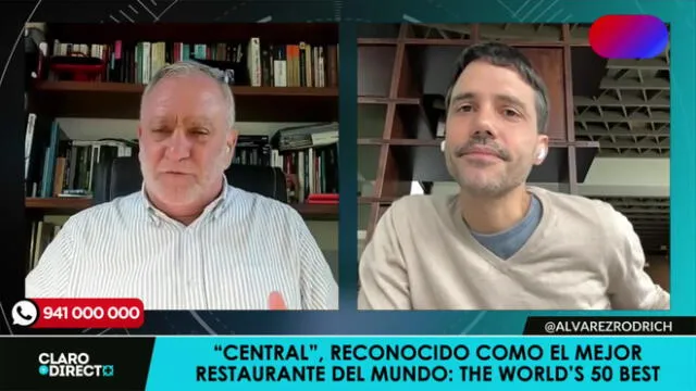 Augusto Álvarez Rodrich conversó con Virgilio Martínez sobre Central. Foto/Video: LR+