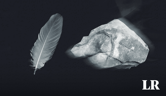 ¿Por qué una piedra cae más rápido que una pluma en la Tierra, pero no en el vacío? Foto: composición de Fabrizio Oviedo/La República