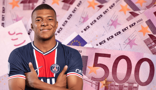 Kylian Mbappé es considerado uno de los tres futbolistas mejor pagados del mundo, según Forbes. Foto: composición LR/AFP