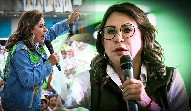 Sandra Torres, ex primera dama, lidera las encuestas de las elecciones presidenciales de Guatemala. Foto: composición LR/AFP