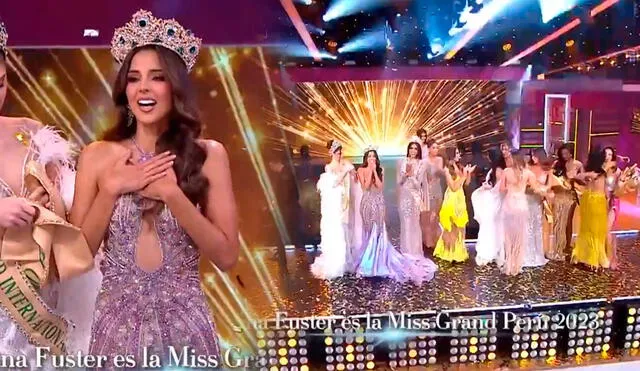 Luciana Fuster gana Miss Grand Perú 2023 y candidatas la ignoran. Foto: captura de América TV - Video: América TV