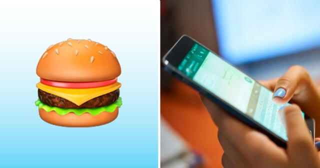 Muchos usuarios de WhatsApp decían que la hamburguesa estaba mal preparada. Foto: Emojigraph/Expansión