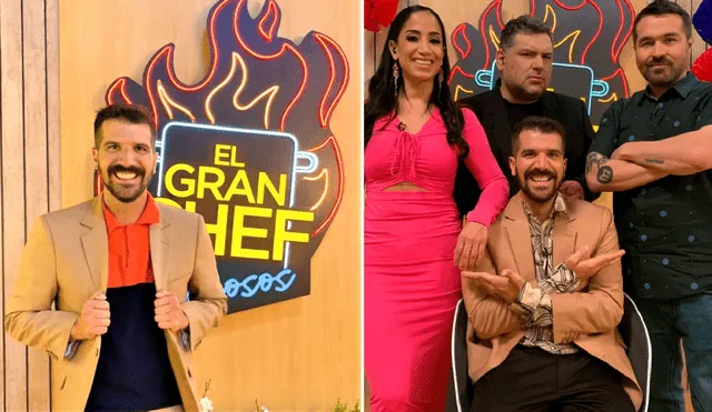 José Peláez hizo su gran destape en TV tras incursionar como presentador en el reality "El gran chef: famosos". Foto: composición LR/Instagram/El gran chef famosos - Video: TikTok