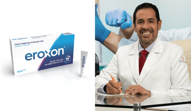 El especialista en salud sexual masculina señaló que pacientes pueden utilizar el Eroxon. Foto: composición LR/Eroxon/Dr. Jorge Saldaña
