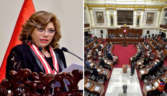 La exfiscal de la Nación, Zoraida Ávalos, fue inhabilitada por cinco años de la función pública, tras la decisión del Pleno del Congreso. Foto: composición LR/Andina/OjoPúblico