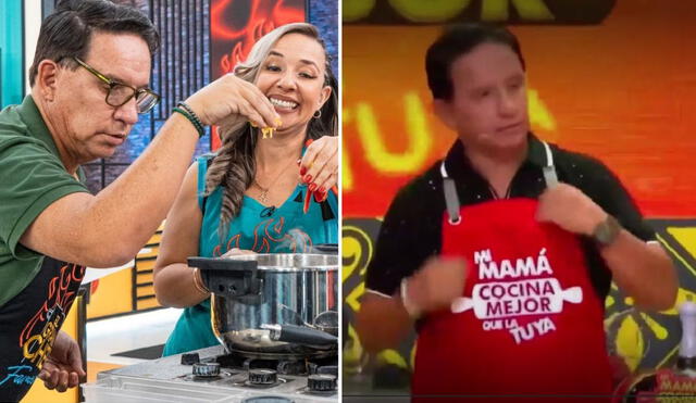 Ricardo Rondón volvió a aparecer en un programa de cocina junto a su hermana en América TV. Foto: composición La República/El gran chef famosos/Twitter/Captura América TV