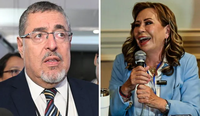 Arévalo y Pineda son los candidatos presidenciales para la segunda vuelta electoral. Foto: AFP
