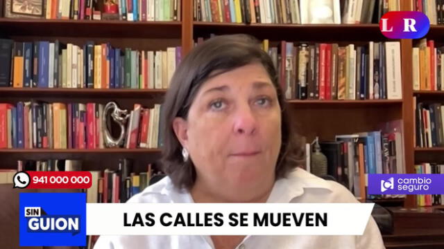 Rosa María Palacios habló acerca de las últimas protestas contra el Gobierno. Foto/Video: LR+