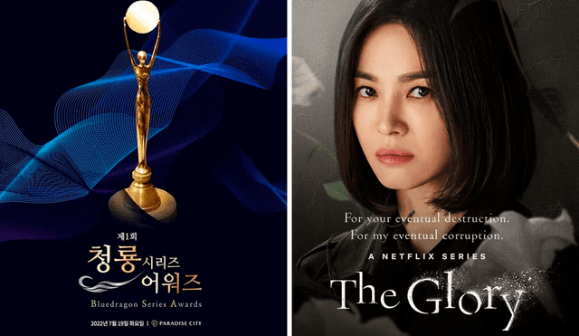 El k-drama "La gloria" fue una de las producciones más nominadas en "Blue Dragon Series Award". Foto: composición LR/Sports Chosun/Netflix