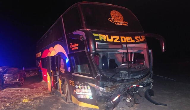 Accidente se registró en la vía Panamericana Sur, en Majes. Foto: cortesía PNP