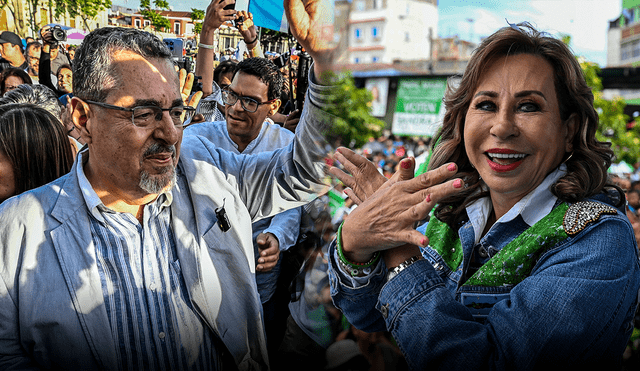 Sandra Torres y Bernardo Arévalo se enfrentarán en la segunda vuelta de Guatemala 2023. Foto: composición LR/AFP