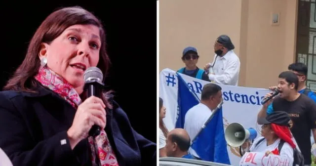 Rosa María Palacios denunció un nuevo acto violencia por parte de La Resistencia. Foto: composición LR - Video: Rosa María Palacios