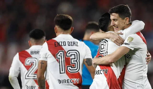 River Plate consiguió una gran victoria y avanzó a los octavos de final de la Copa Libertadores. Foto: EFE