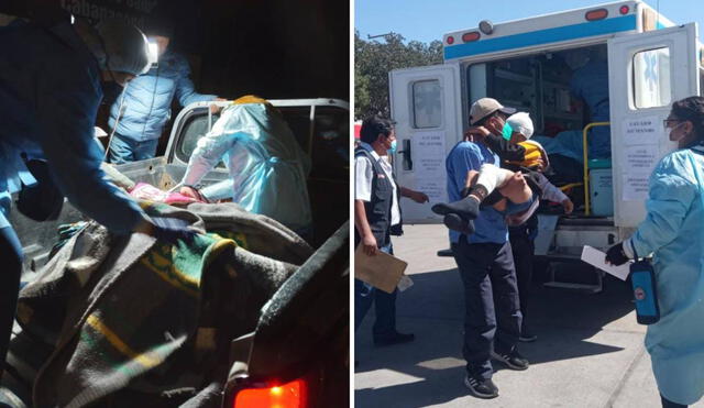 Niños afectados en Arequipa fueron evacuados a hospitales. Foto: composición La República/Leonela Aquino