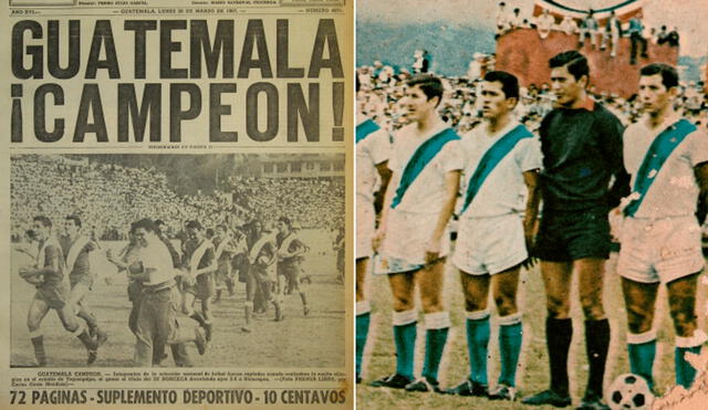 Guatemala era uno de los equipos a vencer en Concacaf en la década de los años 60. Foto: composición LR / Prensa Libre / Fotos Antiguas de Guatemala