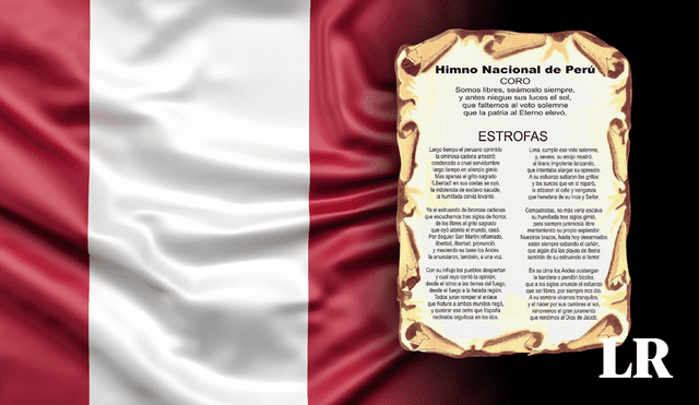 El Himno Nacional del Perú fue escrito en 1821. Foto: composición/Freepik