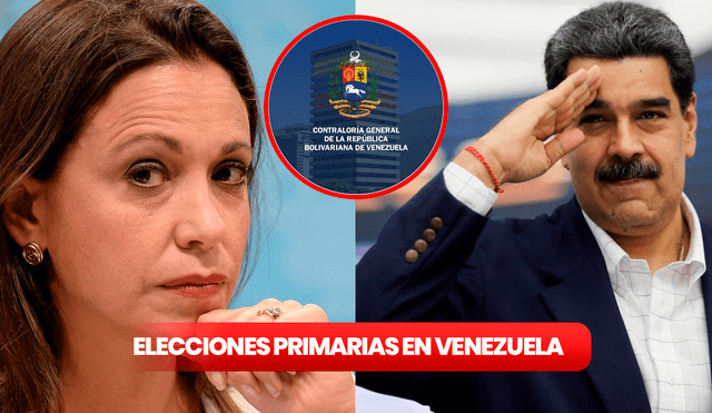 María Corina Machado es una de las principales candidatas en las Elecciones Primaras de Venezuela. Foto: composición LR/Primer informa/Contraloría General de la República/América Economía